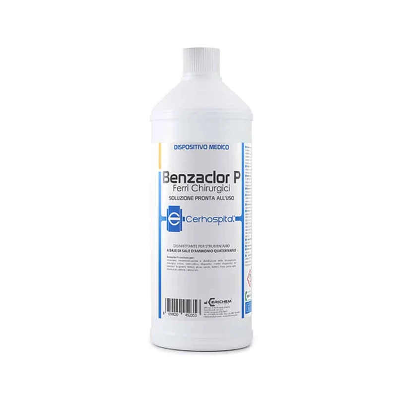 DISINFETTANTE PER STRUMENTI PRONTO ALL'USO BENZACLOR 1 LT