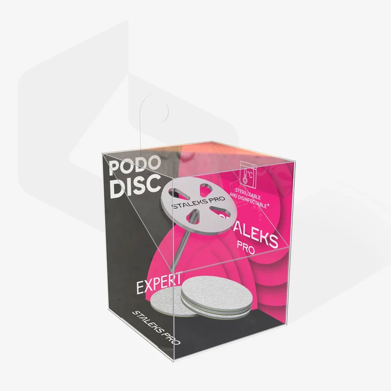 STALEKS PRO EXPERT SET PODODISC PÉDICURE Ø 20 MM M 180 W CONF.1 PZ 27 MM + 5 PZ DI RICAMBIO