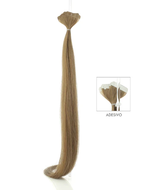 DIBIASE EXTENSION CON ADESIVO CAPELLI 100% NATURALI - LISCI 50CM