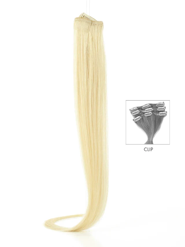 DIBIASE EXTENSION CLIP SET CAPELLI 100% NATURALI LISCI 50/55 CM