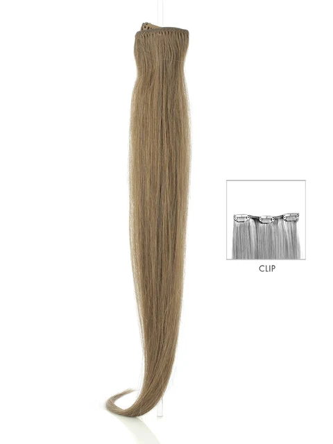DIBIASE EXTENSION CLIP CAPELLI 100% NATURALI - LISCI 50/55CM