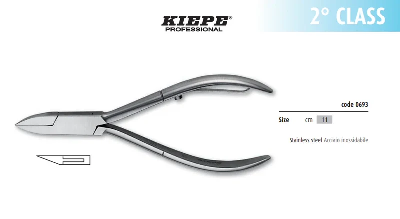 TRONCHESE UNGHIE ACCIAIO INOX 2 CLASSE - KIEPE