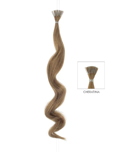 DIBIASE EXTENSION CON CHERATINA CAPELLI 100% NATURALI - ONDULATI 20 PZ 50CM