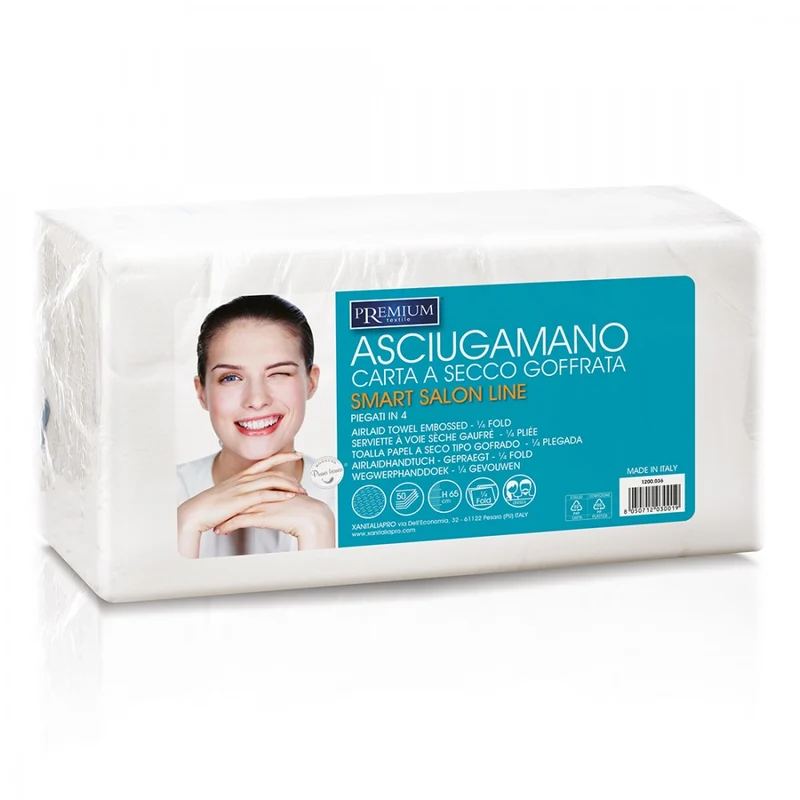 ASCIUGAMANO CARTA A SECCO 35X65 - 50 PZ XANITALIA