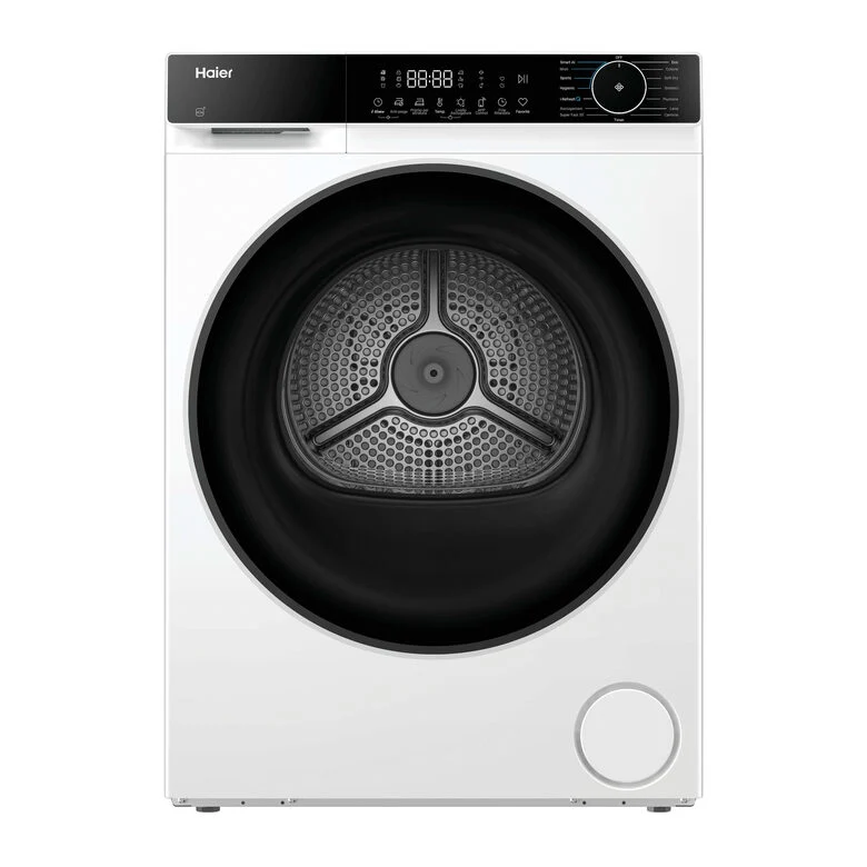 Haier HD120-E357U1-IT Asciugatrice Libera Installazione 12 Kg, Pompa Di Calore, Wi-Fi Smart, Classe E, Bianco