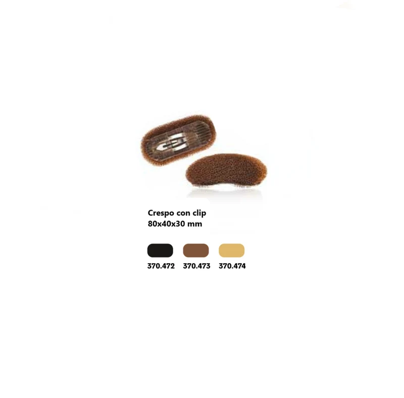CRESPO CON CLIP 80 x 40 x 30 mm - MARRONE