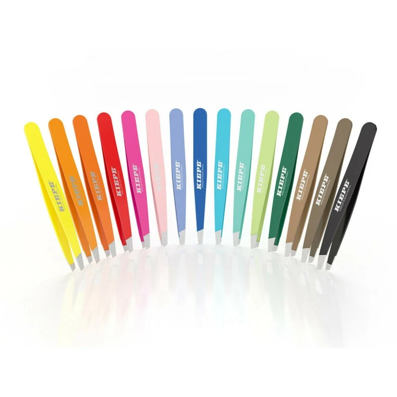 PINZETTA SOPRACCIGLIA OBLIQUA COLORI ASSORTITI - KIEPE
