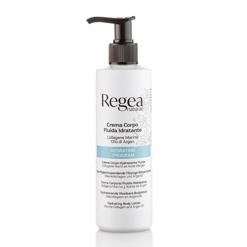 CREMA CORPO FLUIDA IDRATANTE COLLAGENE MARINO & OLIO DI ARGAN 250 ML - REGEA