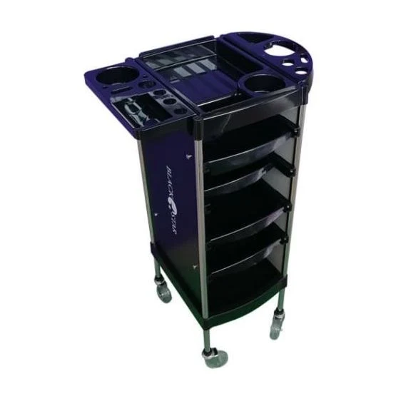 CARRELLO PORTA ATTREZZI PER PARRUCCHIERI NERO - BLACKSTAR