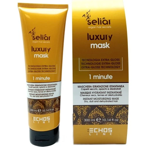 Echosline - Trattamento per capelli secchi, opachi e disidratati - LUXURY MASK 2IN1