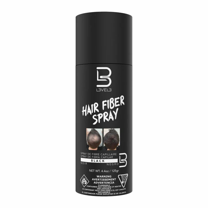 L3VEL3 HAIR FIBER SPRAY BLACK 125 G
