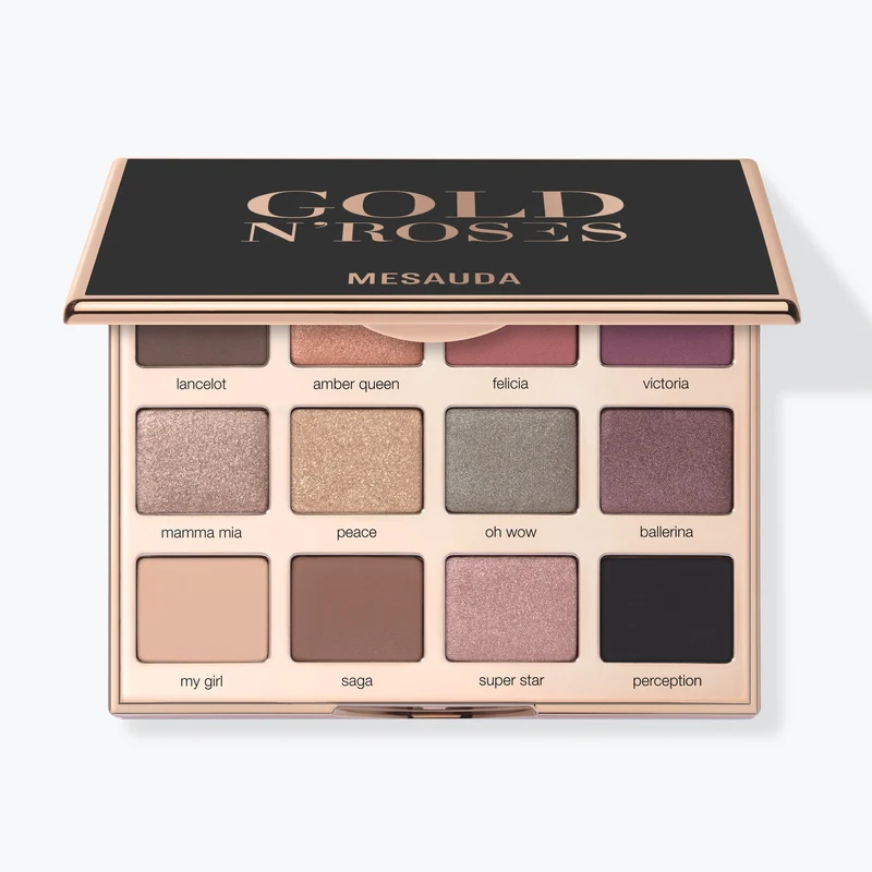 MESAUDA PALETTE 12 OMBRETTI COMPATTI GOLD N'ROSES