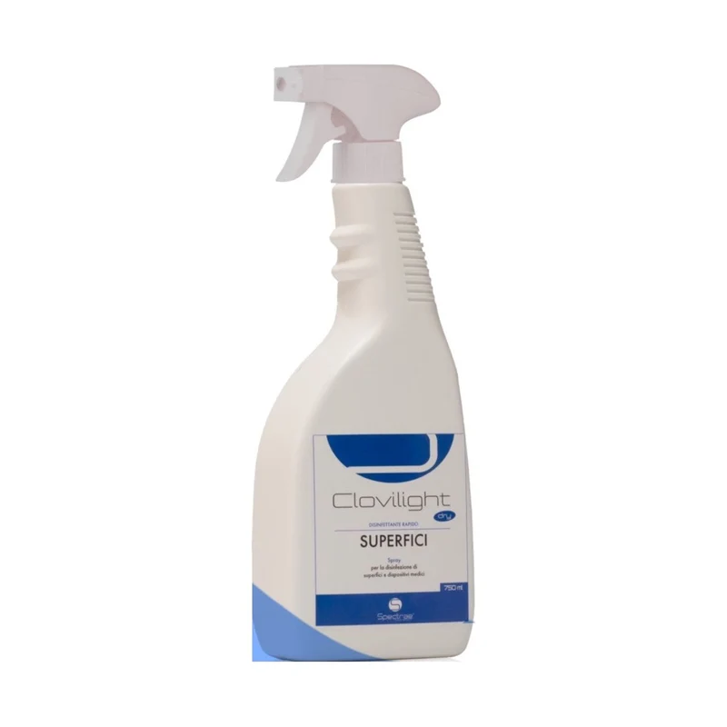DISINFETTANTE LIQUIDO IDROALCOLICO 750 ML PRONTO ALL'USO PER SUPERFICI E STRUMENTI NON IMMERGIBILI - CLOVILIGHT DRY