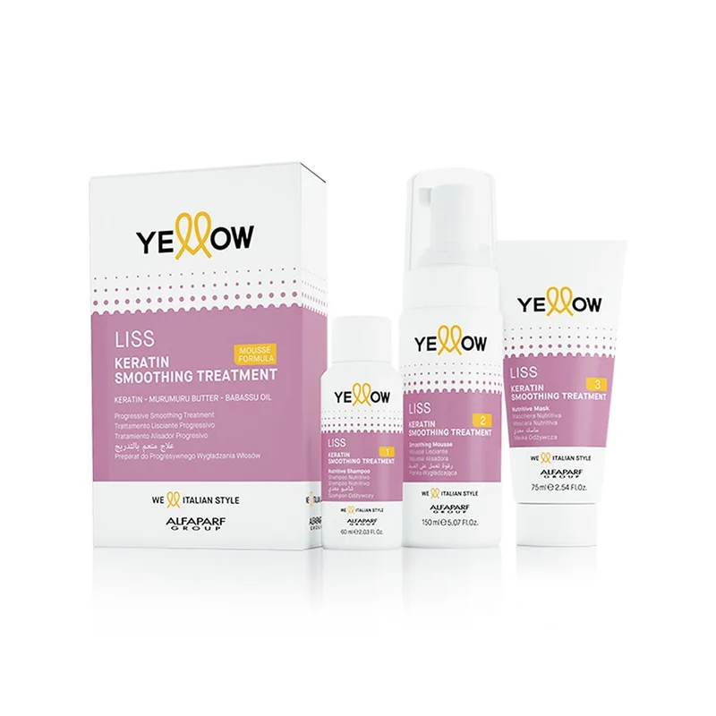 ALFAPARF YELLOW LISS KERATIN SMOOTHING TREATMENT KIT