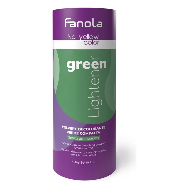 DECOLORAZIONE 5 TONI 450 G POLVERE VERDE SENZA AMMONIACA - FANOLA NO YELLOW