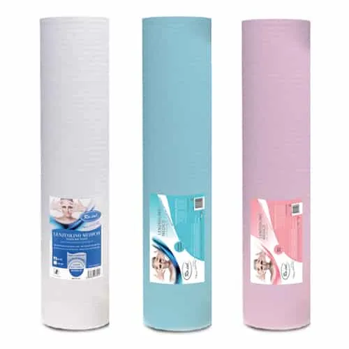 LENZUOLINO/ROTOLO LETTINO TNT PRETAGLIATO H 60 x 70 MT ROSA - RO.IAL