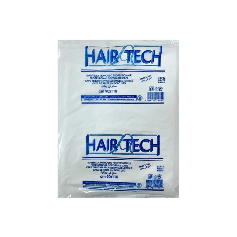 MANTELLINA MONOUSO PER PARRUCCHIERI CONF.30 PZ BIANCA - HAIR TECH