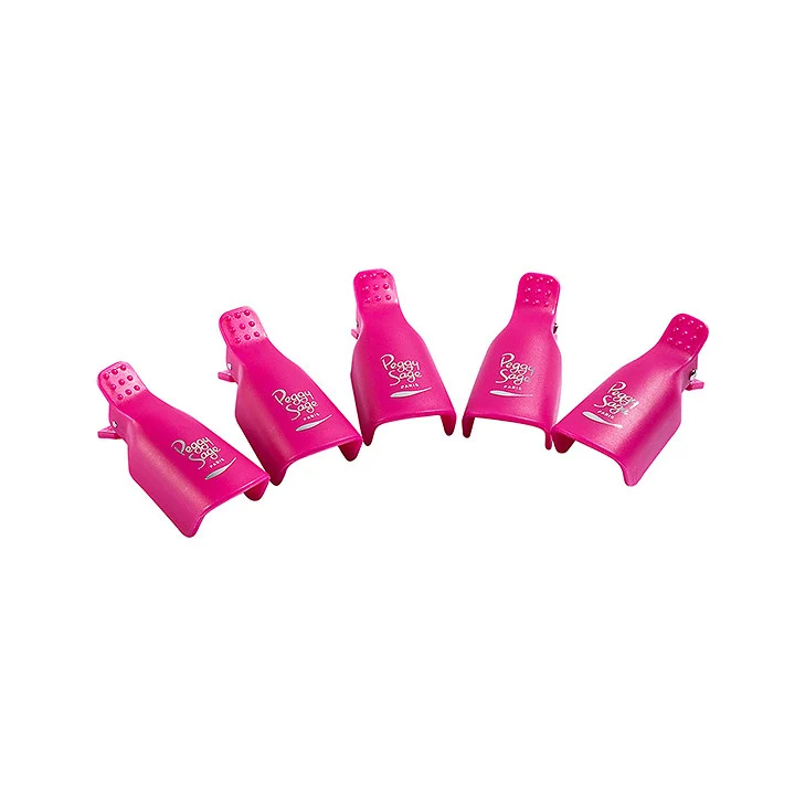 NAIL SOAKERS PER LA RIMOZIONE DEL SEMIPERMANENTE - PINZE 5 PZ PEGGY SAGE