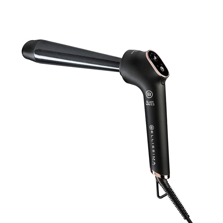 Bellissima Imetec Glam Waves, Ferro Arricciacapelli, Forma Conica, Display, 5 Temperature, Rivestimento Ceramica Diamon e Cheratina, Calore Costante, Puntale Antiscottatura, Riscaldamento Ra
