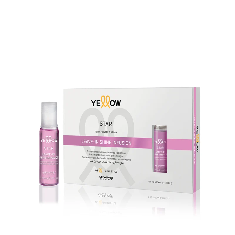 ALFAPARF YELLOW FIALE STAR LEAVE-IN SHINE INFUS.6X13 ML