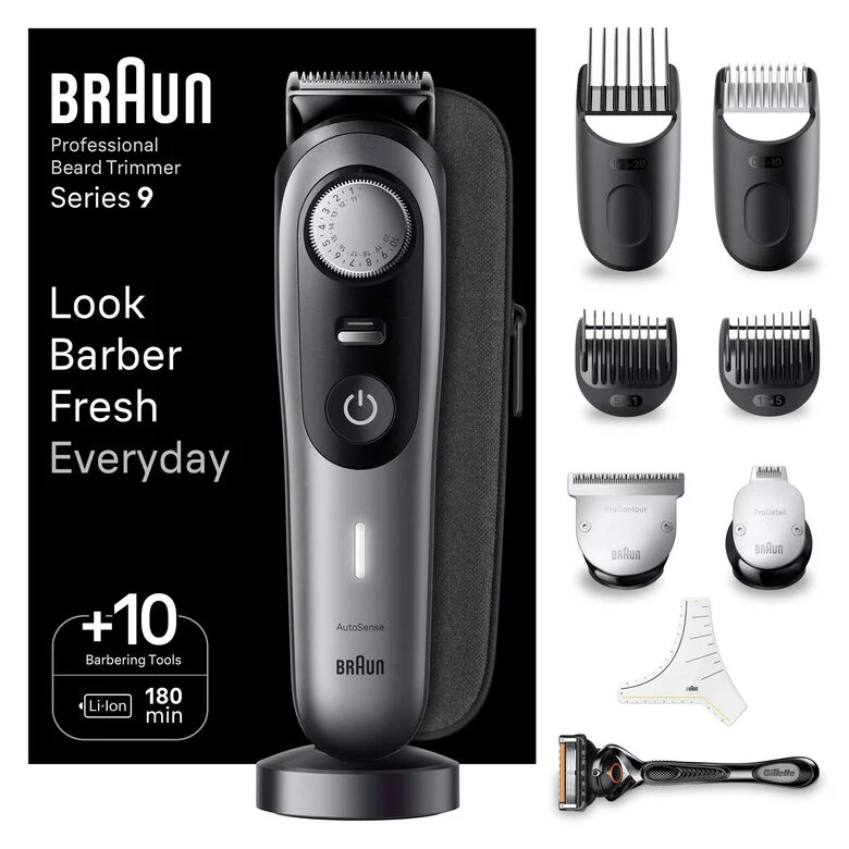 Braun BeardTrimmer BT9420 Regolabarba Uomo