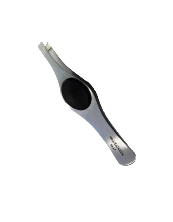 Effective Pinzetta Obliqua con Poggiadito Acciaio Inox
