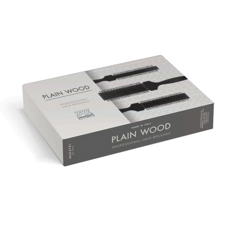 3ME Maestri Kit 3 spazzole Plain Wood 3274 + 3275 + 3276