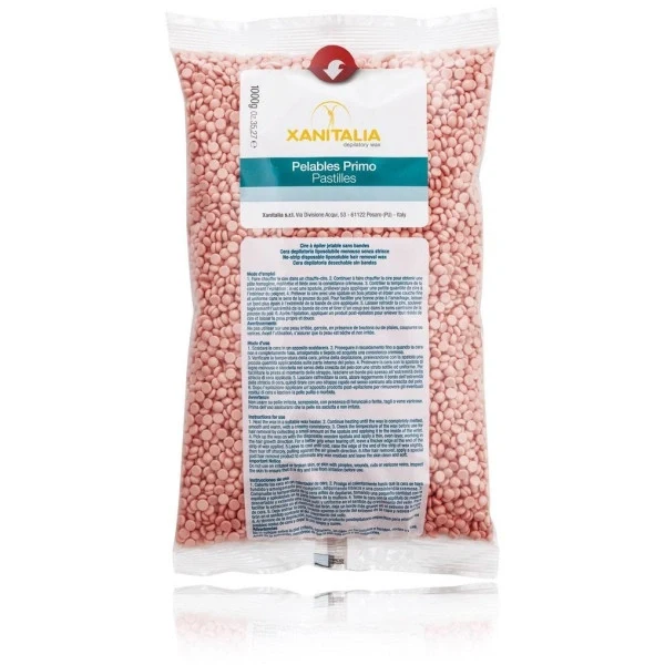 Xanitalia Pelables Primo Cera In Perline Depilatoria Liposolubile Senza Strisce (Brasiliana) 1000g
