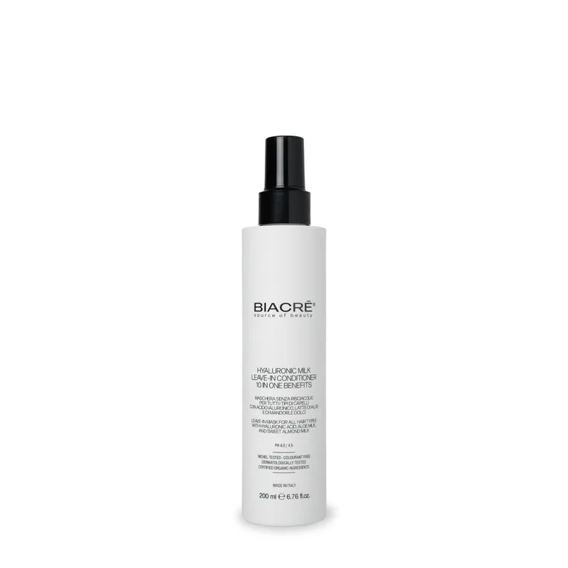 HYALURONIC MILK LEAVE-IN CONDITIONER 10 IN ONE BENEFITS BIACRE' 200 ml