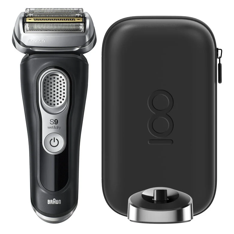 Braun Series 9 Rasoio Elettrico Uomo, Design Edition Con Custodia Da Viaggio - Nero