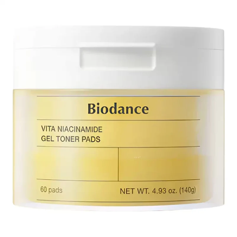 Biodance - Vita Niacinamide Gel Toner Pads – Tonico/Trattamento Illuminante con Niacinamide e Glutatione