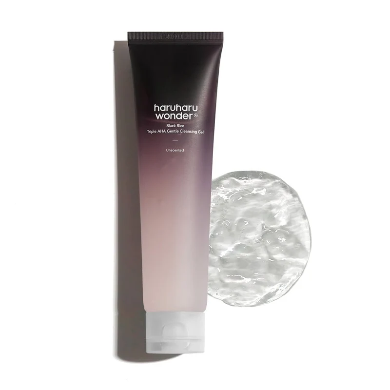 Haruharu Wonder - Black Rice Triple AHA Gentle Cleansing Gel - Detergente esfoliante delicato