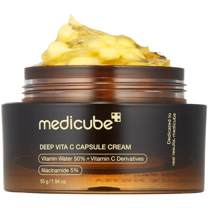 Medicube - Crema Viso Illuminante Deep Vita C Capsule Cream - Brightening and Firming Face Cream