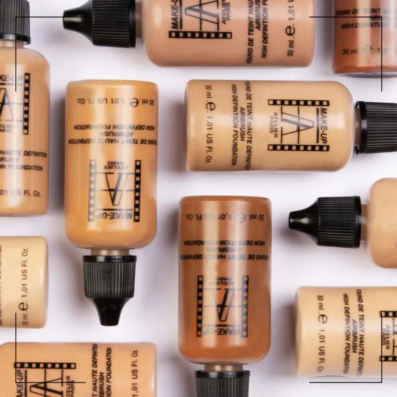 Make Up Atelier Paris - Fondotinta HD Fluid Foundation - Pennello e aerografo