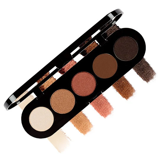 Make Up Atelier Paris - Palette Ombretti T15 Honey Brown - PRO 5 Eyeshadow Palette