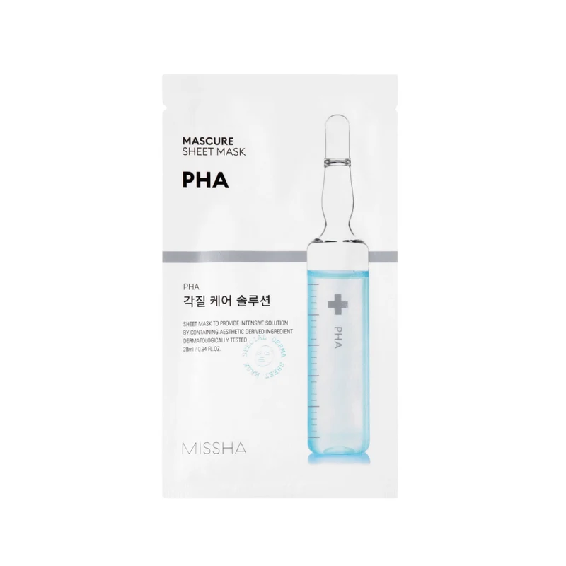 Missha - Mascure Peeling Solution Sheet Mask PHA - Maschera Esfoliante Delicata