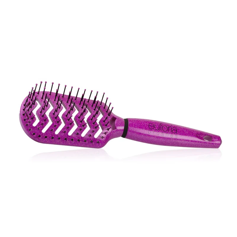 Euforia Spazzola Ventilata Ovale Fucsia Glitterata