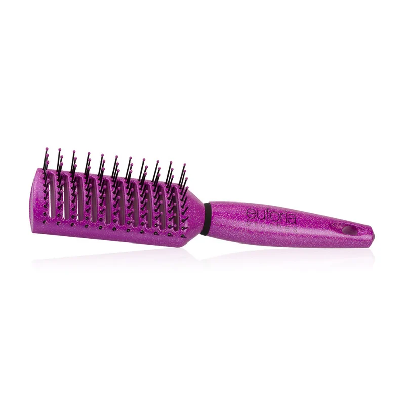 Euforia Spazzola Ventilata Rettangolare Fucsia Glitterata