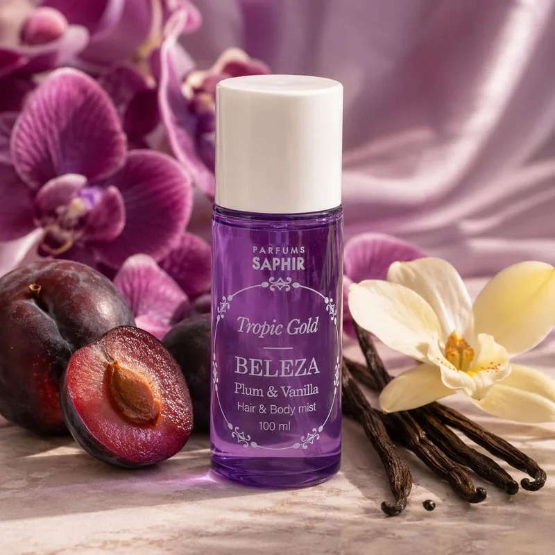 SAPHIR Tropic Gold Beleza Plum & Vanilla Hair & Body Mist 100ml