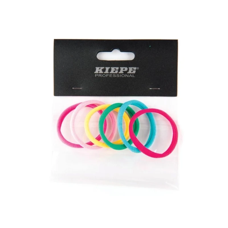 Kiepe Elastici per Capelli 0,5 cm Colori Vivaci 6 pz