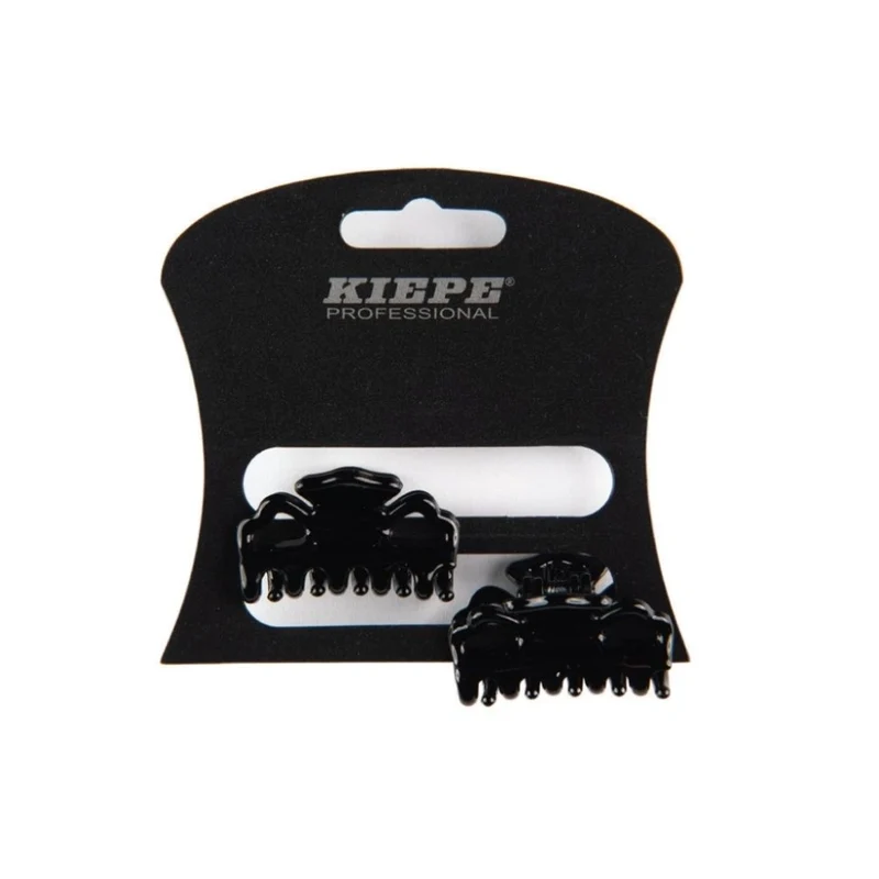 Kiepe Pinze Mollettine Nere per Capelli 3,5 cm 2 pz
