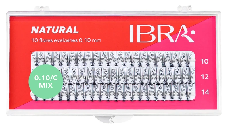 Ibra Make Up - Ciglia finte a ciuffetto Natural Mix - Professional Make Up Lashes