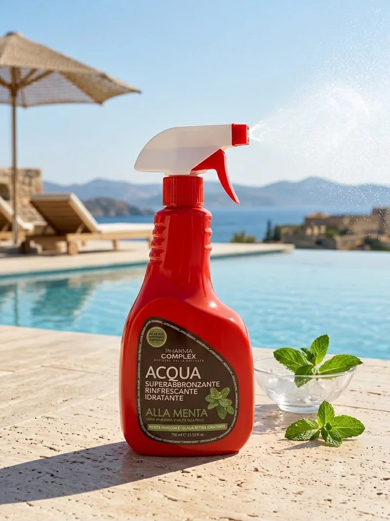 Pharma Complex Acqua Superabbronzante Rinfrescante Idratante alla Menta 750ml