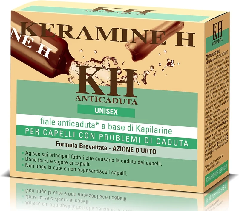 Keramine H Fiale Anticaduta per Capelli, 12x6ml UNISEX
