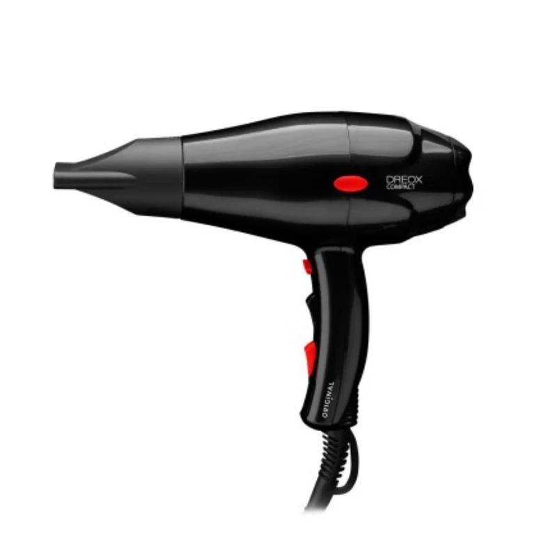 Dreox Asciugacapelli Professionale Compact Nero 2000W