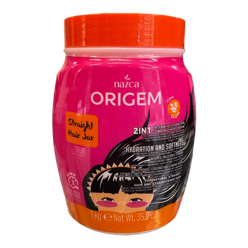 NAZCA Origem 2 in 1 Crema Multiuso per Capelli Lisci 1Kg