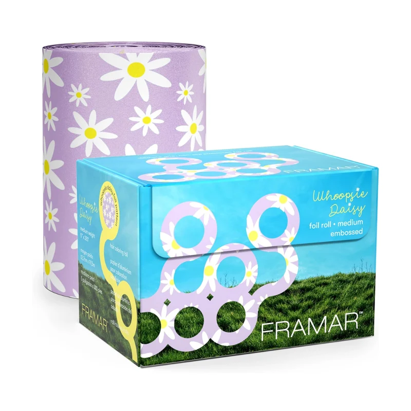 Framar Rotolo Alluminio Goffrato Whoopsie Daisy per Colorazione e Meches