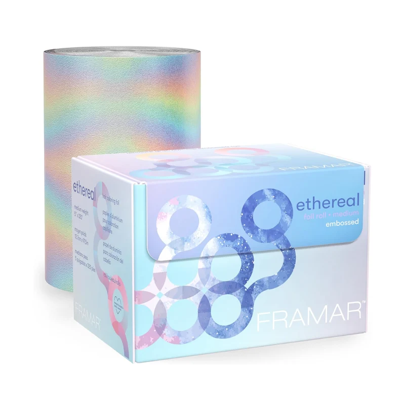 Framar Rotolo Alluminio Goffrato Ethereal Arcobaleno per Colorazione e Meches