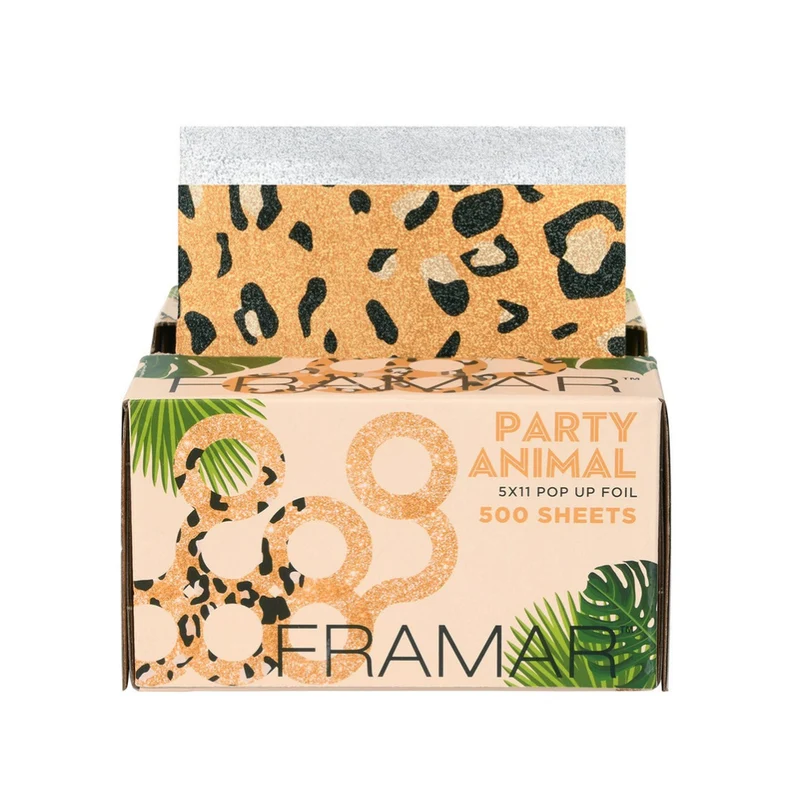 Framar Cartine Meches Pop Up Party Animal Leopardate 500pz