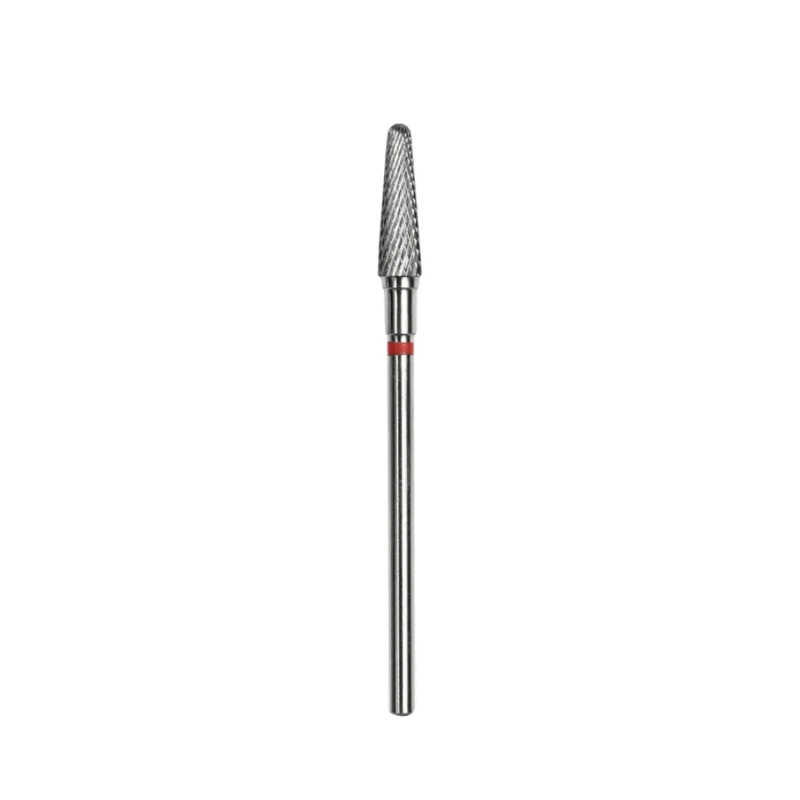 Staleks Pro Punta Fresa Carbide Tronco Rossa per Fresa 4x13 mm
